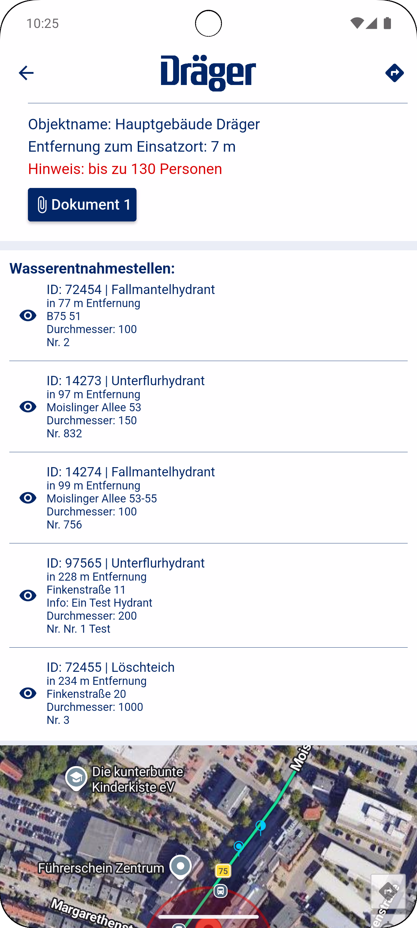 Einsatzinformationen